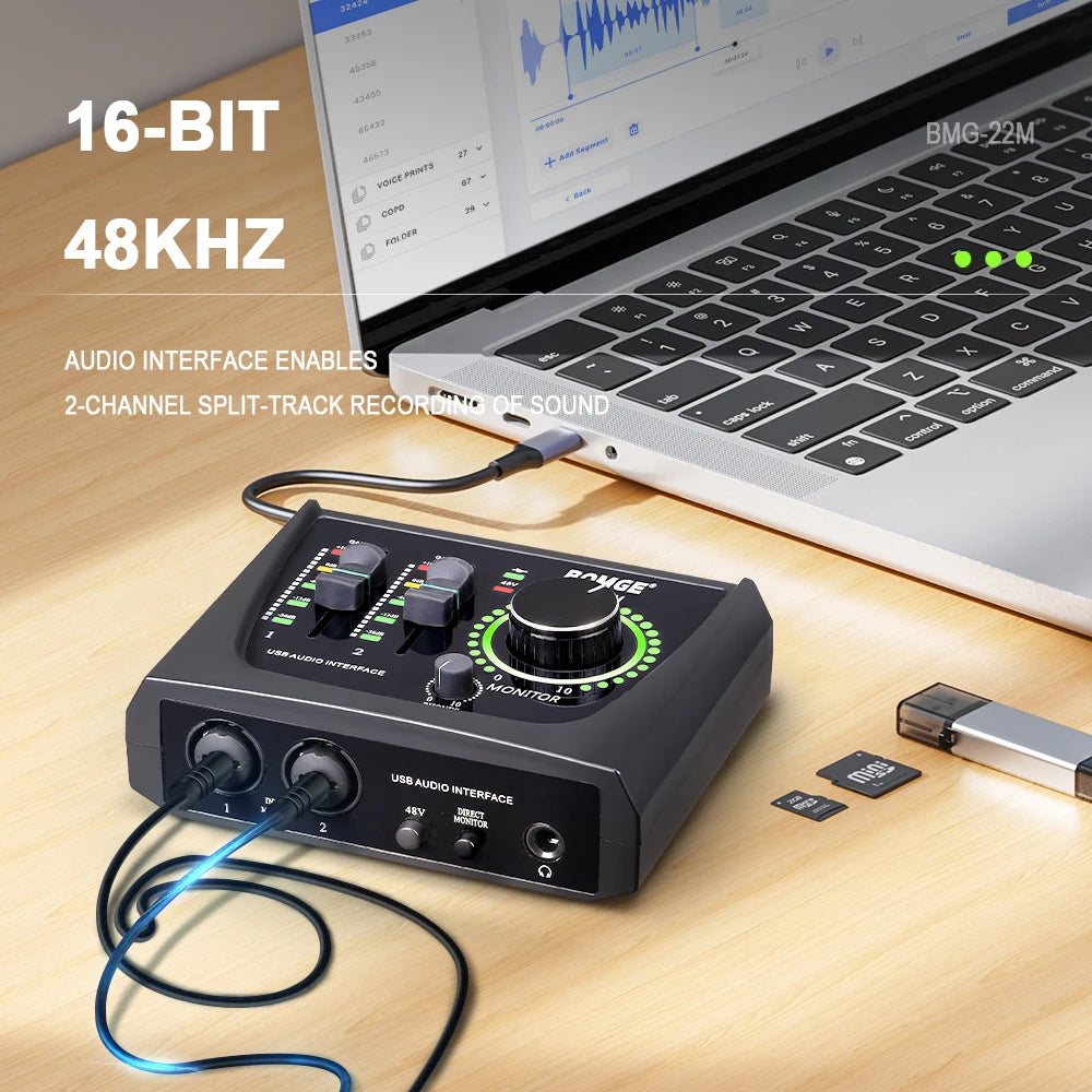 BOMGE mini 2 Channel USB Audio Interface