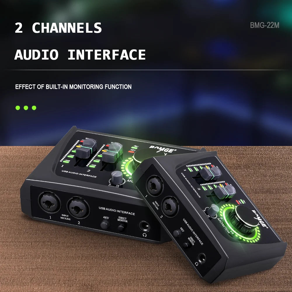 BOMGE mini 2 Channel USB Audio Interface